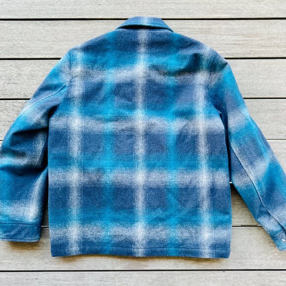 NWT Pendleton Mens 2025 Plaid Eugene Field Jacket Mount Hood Blue Large - Picture 5 of 5